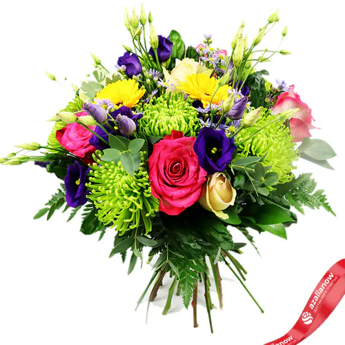 Фото 2: Букет из гербер, астр, роз, хризантем «Варвара». Сервис доставки цветов AzaliaNow