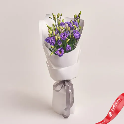 Фото 1: Букет из 5 фиолетовых лизиантусов «Мужчине». Сервис доставки цветов AzaliaNow
