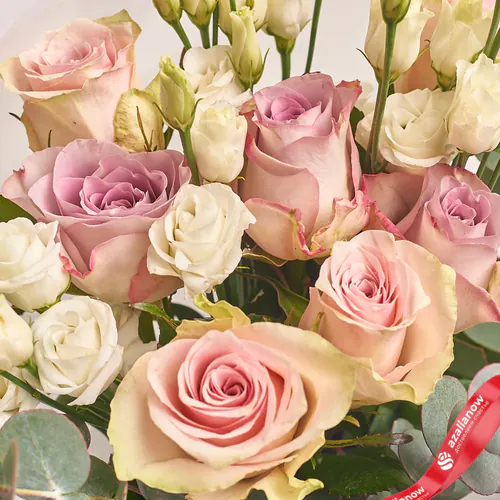 Фото 3: Букет из 7 роз и 4 лизиантусов «Школьный дневник». Сервис доставки цветов AzaliaNow