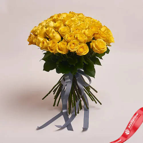 Фото 1: Акция! 51 желтая роза 50 см, Россия. Сервис доставки цветов AzaliaNow