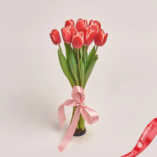 Фото 1: 11 красных тюльпанов, Россия. Сервис доставки цветов AzaliaNow