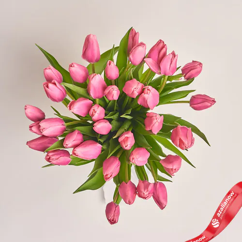Фото 2: 35 розовых тюльпана, Россия. Сервис доставки цветов AzaliaNow