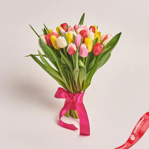 Фото 1: 35 тюльпанов микс, Россия. Сервис доставки цветов AzaliaNow