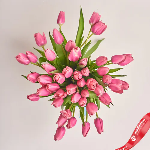 Фото 2: 51 розовый тюльпан, Россия. Сервис доставки цветов AzaliaNow