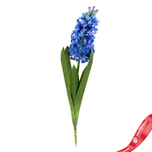 Фото 1: Гиацинт Искусственный на вставке 44 см Синий. Сервис доставки цветов AzaliaNow