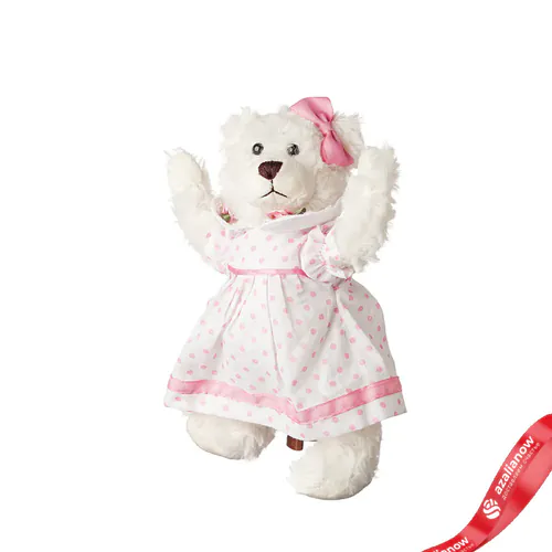 Фото 1: Игрушка Медведь на стенде 23 см Розовый Белый. Сервис доставки цветов AzaliaNow