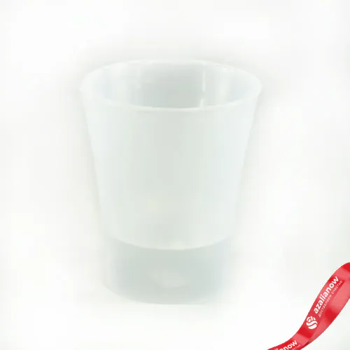Фото 1: Горшок (Кашпо) Арте-Дея со вставкой 2л Пластик D 14,7 см H 17 см Прозрачный серый. Сервис доставки цветов AzaliaNow