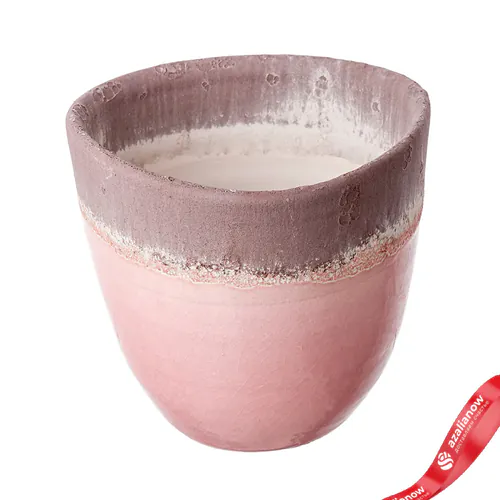 Фото 1: Горшок (Кашпо для цветов) Керамика D 14 см H 14 см Розовый. Сервис доставки цветов AzaliaNow