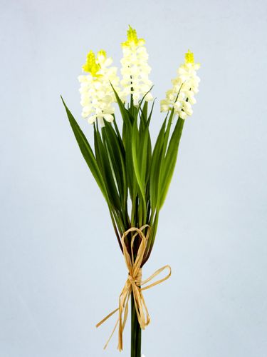 Фото 1: Мускари искусственный 28 см Белый. Сервис доставки цветов AzaliaNow