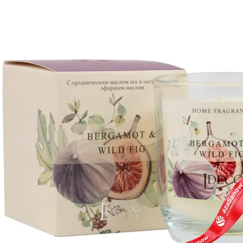 Фото 6: Букет из роз и ваксфловера + свеча