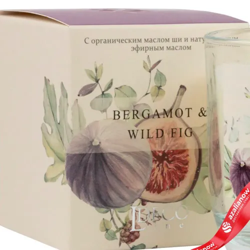 Фото 8: Букет из роз и ваксфловера + свеча