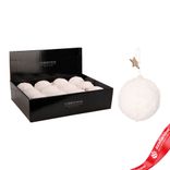 Маленькое фото 1: Украшение подвесное «Шар со звездой» (пластик), D12см, белый