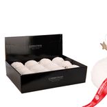 Маленькое фото 2: Украшение подвесное «Шар со звездой» (пластик), D12см, белый