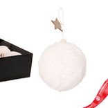 Маленькое фото 5: Украшение подвесное «Шар со звездой» (пластик), D12см, белый