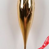 Маленькое фото 5: Украшение подвесное «Сосулька» (пластик), Н33см, золотой